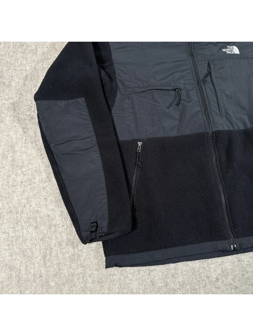 The North Face Jacket Men’s Large Black Denali Full Zip Polartec Fleece Hiking